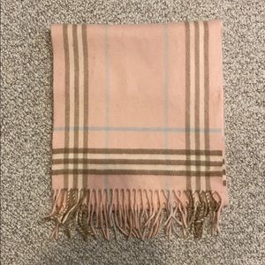 Pink Burberry Scarf